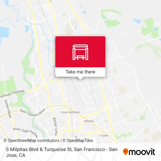 S Milpitas Blvd & Turquoise St map