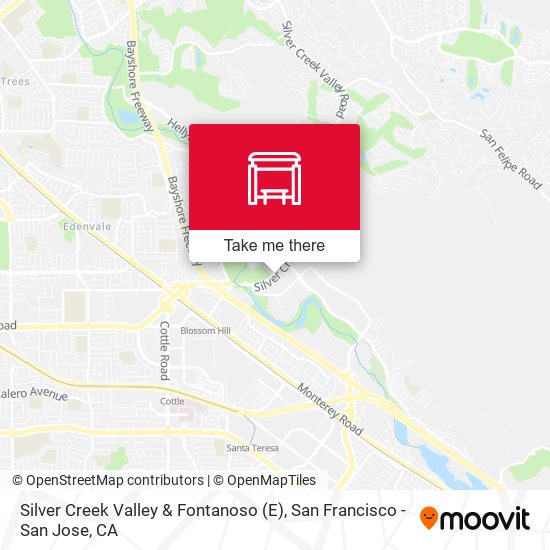 Silver Creek Valley & Fontanoso (E) map