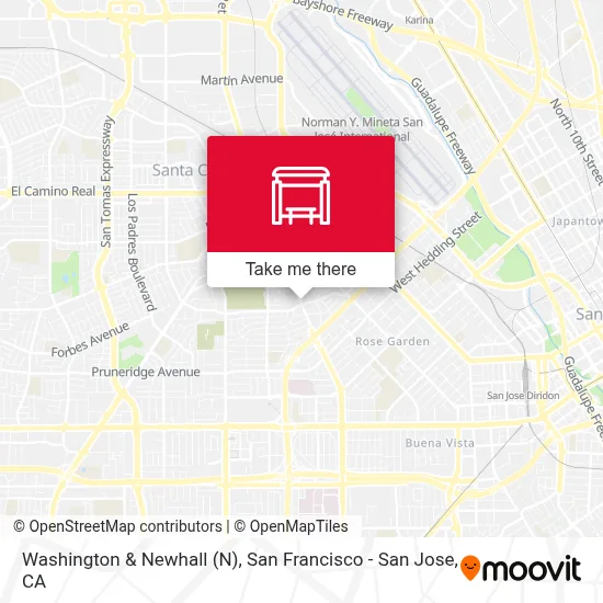 Washington & Newhall map