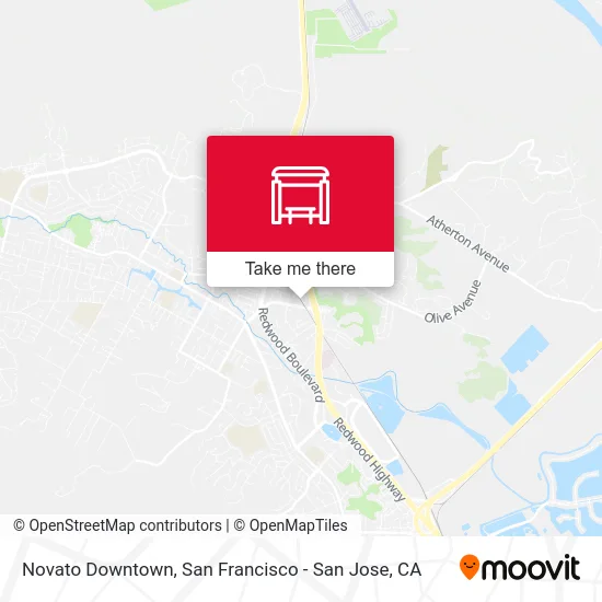 Novato Downtown map
