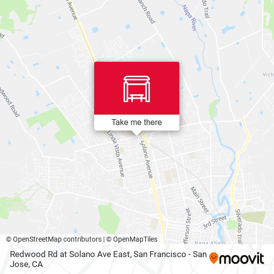 Mapa de Redwood Rd at Solano Ave East