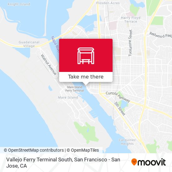 Mapa de Vallejo Ferry Terminal South