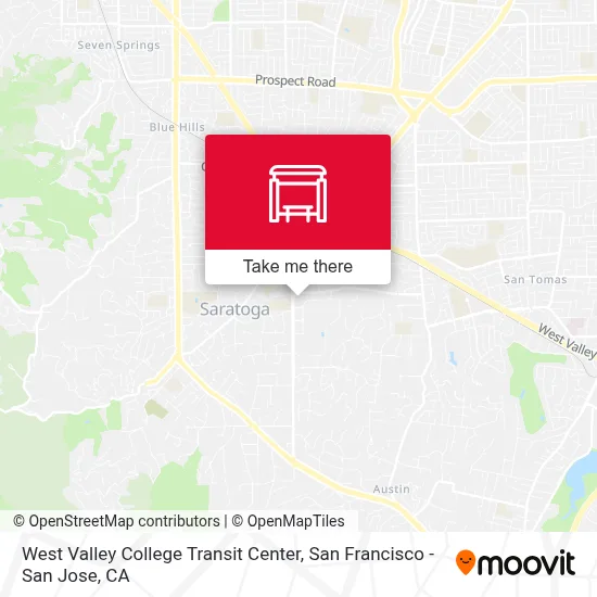 West Valley College Transit Center map