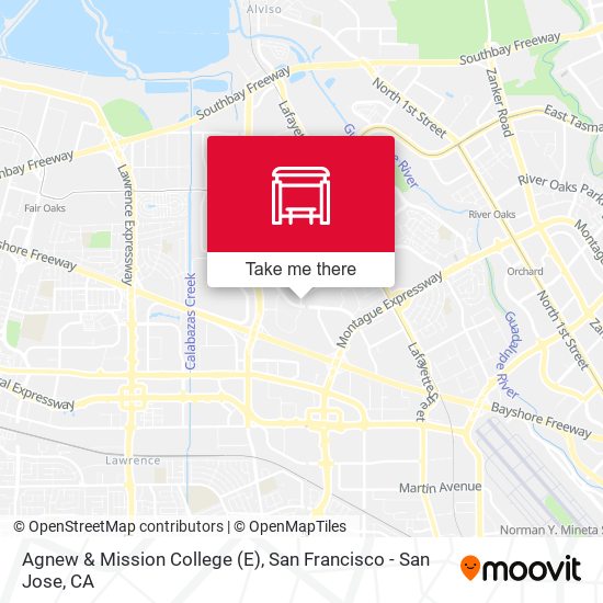 Mapa de Agnew & Mission College (E)