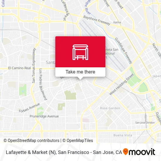 Lafayette & Market (N) map