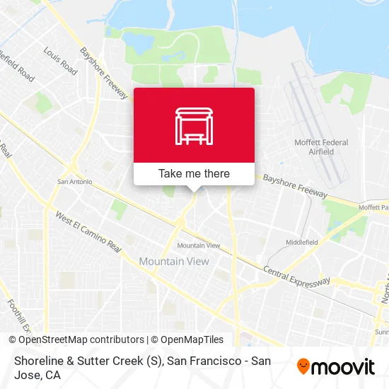 Shoreline & Sutter Creek map