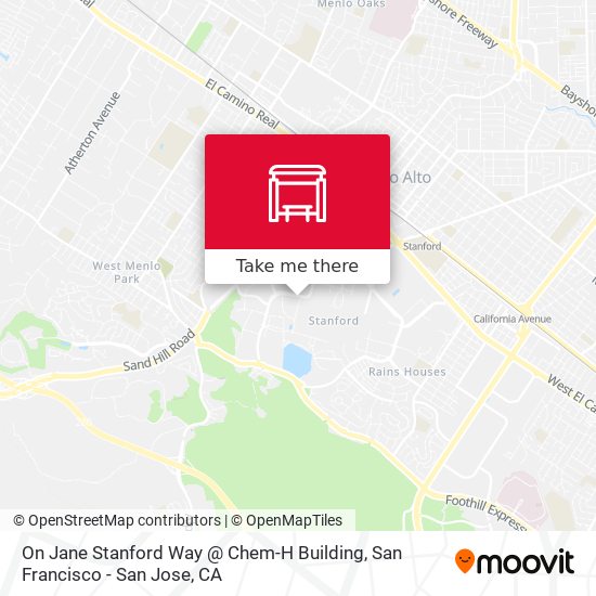 On Jane Stanford Way @ Chem-H Building map