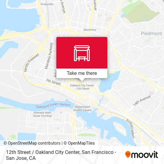 Mapa de 12th Street / Oakland City Center