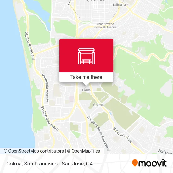 Mapa de Colma