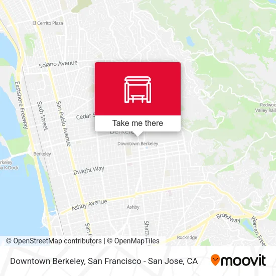 Mapa de Downtown Berkeley