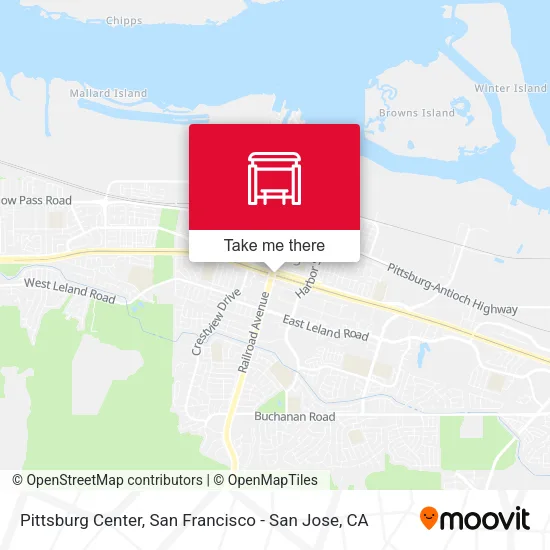 Pittsburg Center map