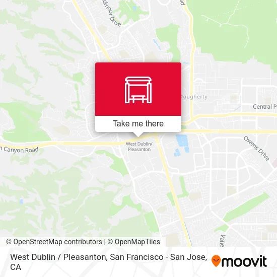 Mapa de West Dublin / Pleasanton