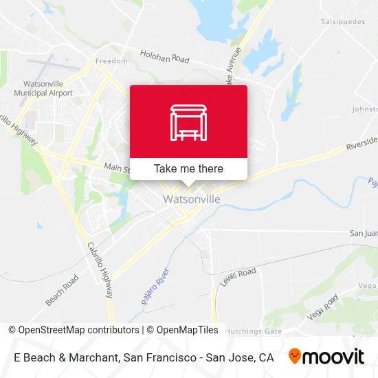 E Beach & Marchant map