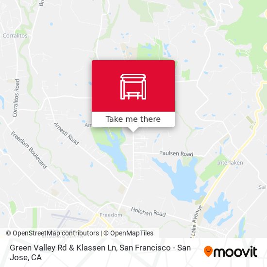 Mapa de Green Valley Rd & Klassen Ln