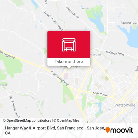 Mapa de Hangar Way & Airport Blvd