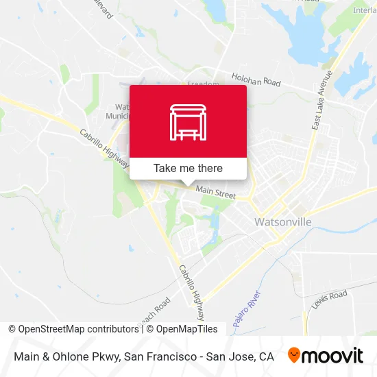Main & Ohlone Pkwy map