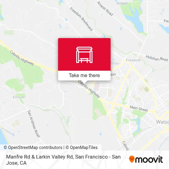 Manfre Rd & Larkin Valley Rd map