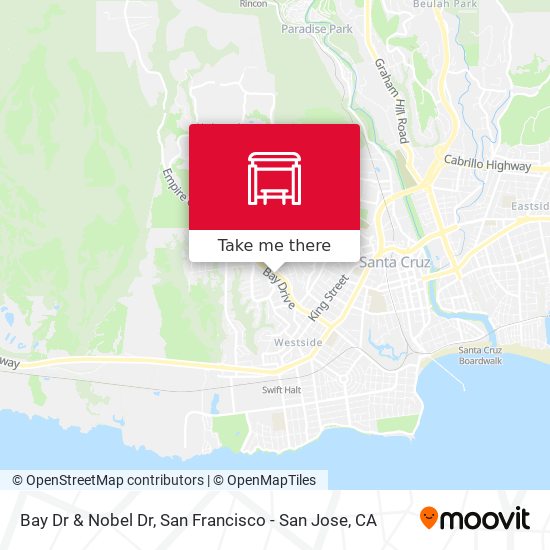 Bay Dr & Nobel Dr map