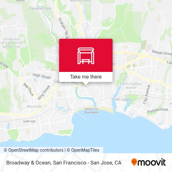 Broadway & Ocean map