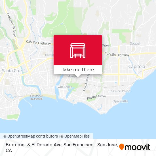 Brommer & El Dorado Ave map