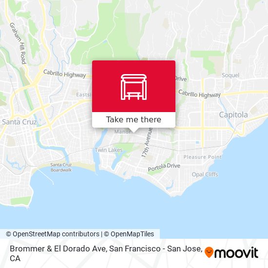 Brommer & El Dorado Ave map