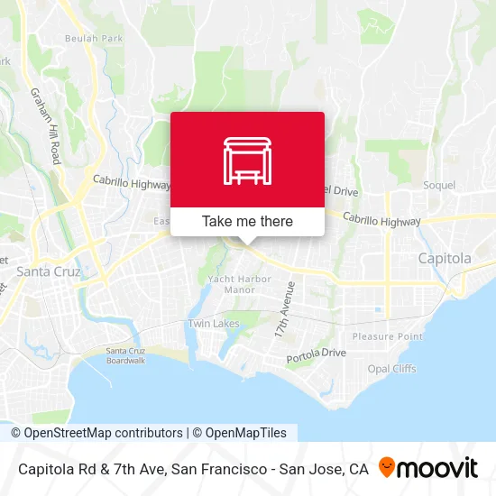 Capitola Rd & 7th Ave map