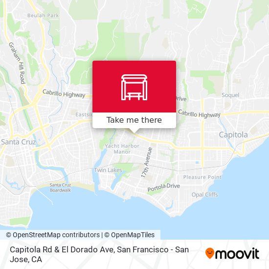 Capitola Rd & El Dorado Ave map