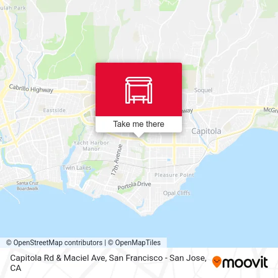 Capitola Rd & Maciel Ave map