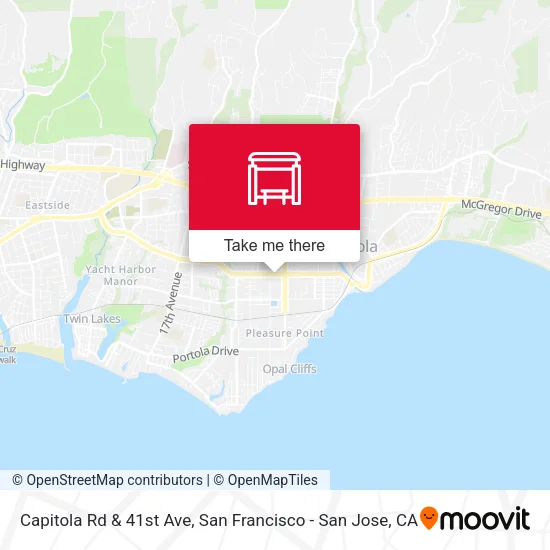 Mapa de Capitola Rd & 41st Ave