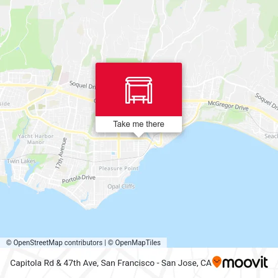 Capitola Rd & 47th Ave map