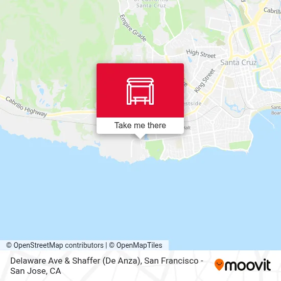 Delaware Ave & Shaffer (De Anza) map