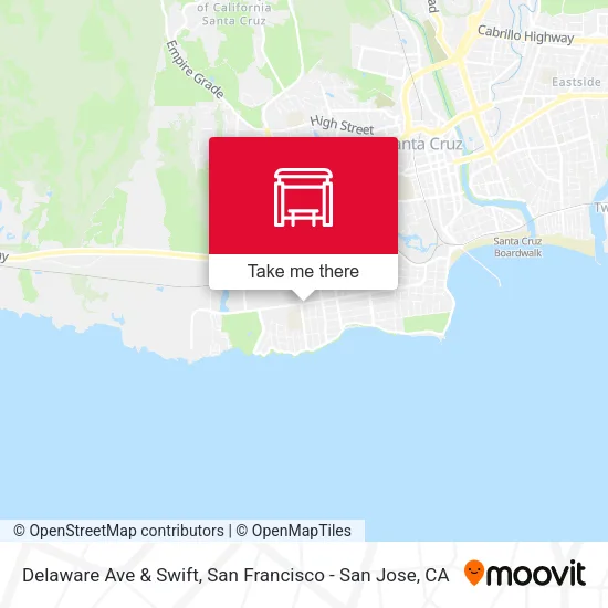 Delaware Ave & Swift map