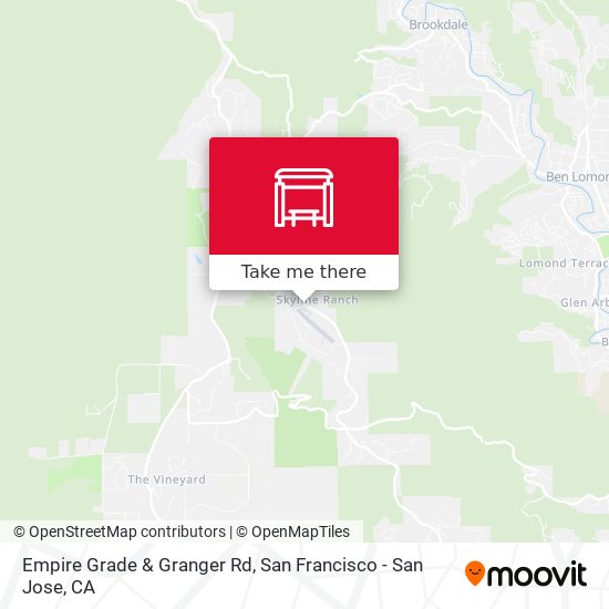 Empire Grade & Granger Rd map