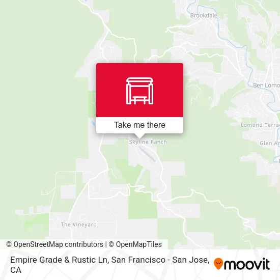 Empire Grade & Rustic Ln map