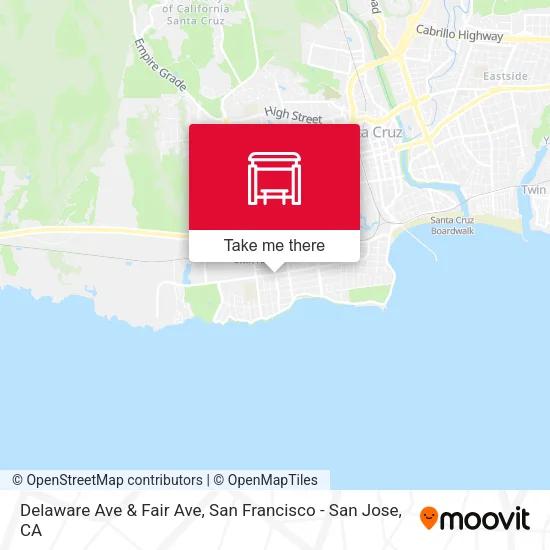 Delaware Ave & Fair Ave map