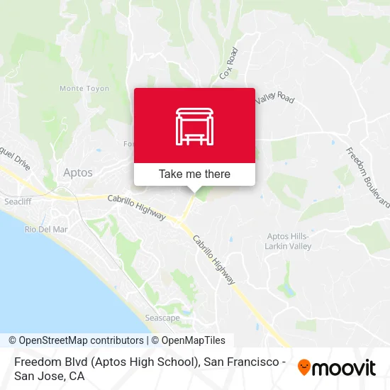 Freedom Blvd (Aptos High School) map