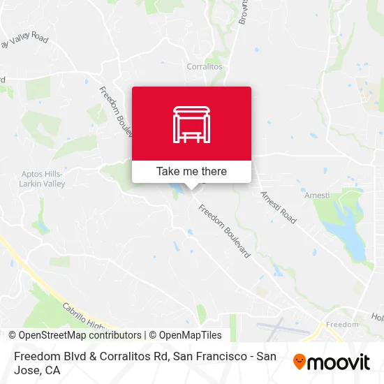 Freedom Blvd & Corralitos Rd map