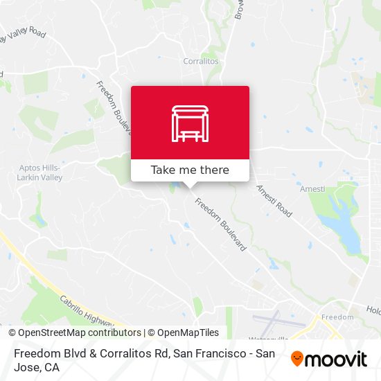 Freedom Blvd & Corralitos Rd map