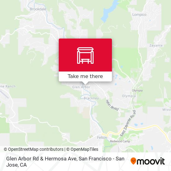 Mapa de Glen Arbor Rd & Hermosa Ave