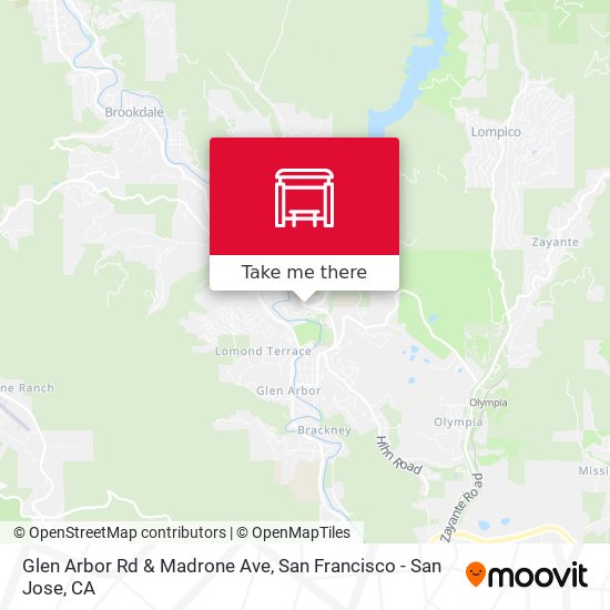 Mapa de Glen Arbor Rd & Madrone Ave