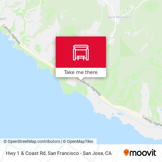 Hwy 1 & Coast Rd map