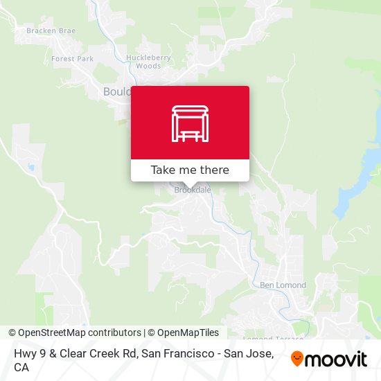Hwy 9 & Clear Creek Rd map