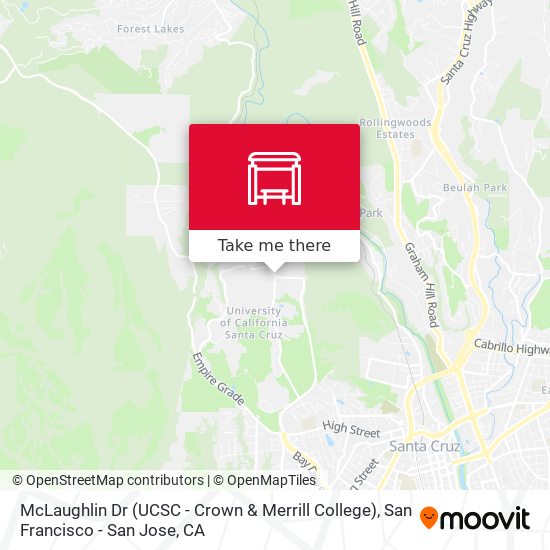 McLaughlin Dr (UCSC - Crown & Merrill College) map
