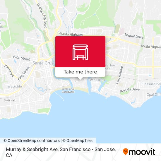Murray & Seabright Ave map