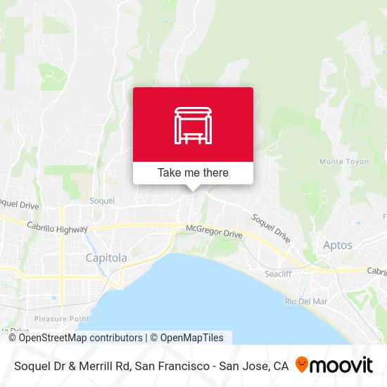 Soquel Dr & Merrill Rd map