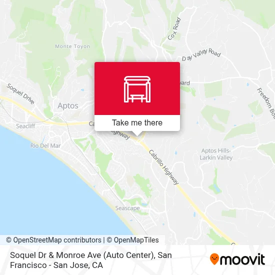 Soquel Dr & Monroe Ave (Auto Center) map