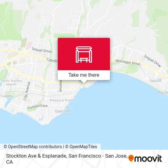 Stockton Ave & Esplanade map