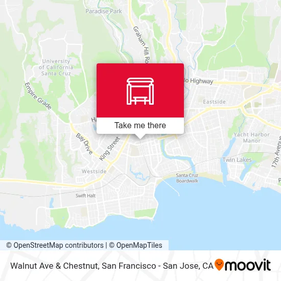 Walnut Ave & Chestnut map