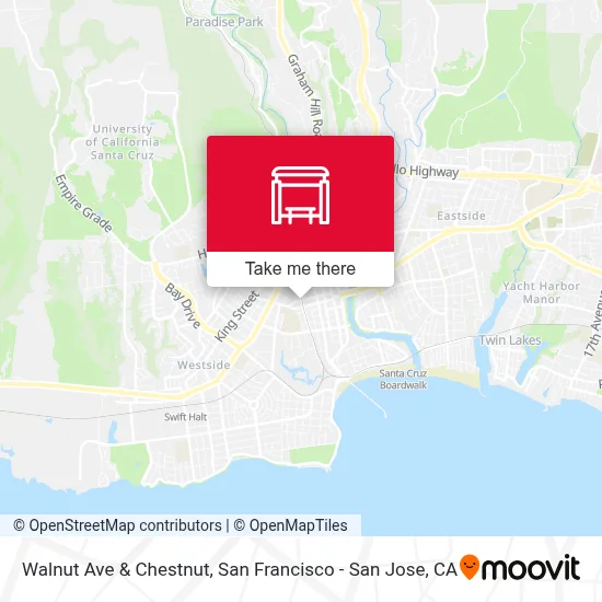 Walnut Ave & Chestnut map