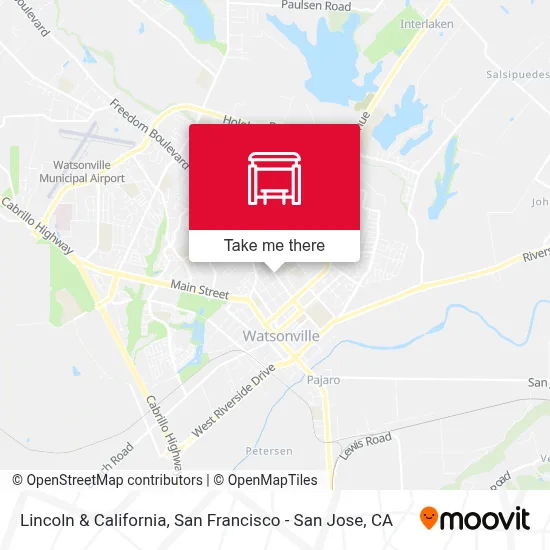 Lincoln & California map